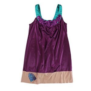 Fresh Karma Womens Multi Tone Slip Dress, Purple, M, DM